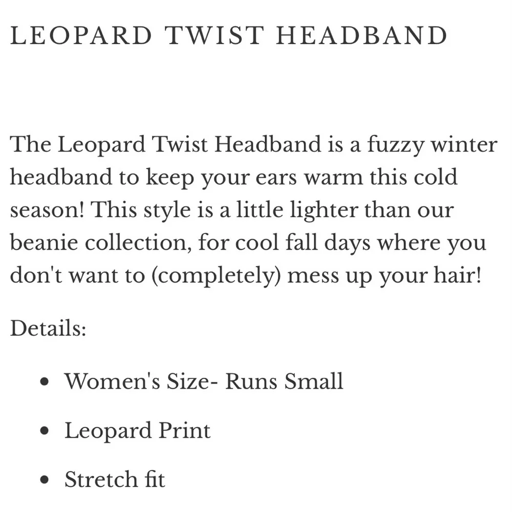 Leopard Twist Headbands! 2‎ Colors Available!